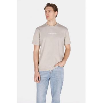 Tricou de bumbac cu imprimeu text