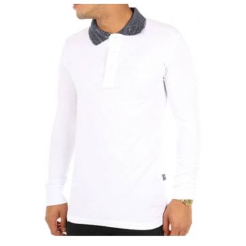 Tricou polo barbati  alb - 100% bumbac - fara model - 3XL -