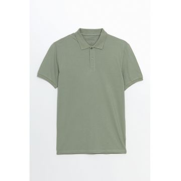 Tricou polo din bumbac pique