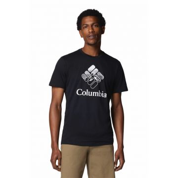 Tricou de bumbac organic Rapid Ridge - Alb/Negru