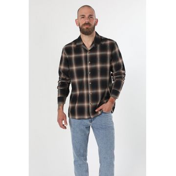 Camasa Cu Maneca Lunga De Barbati Negru Regular Fit CL1059771 8683197336750