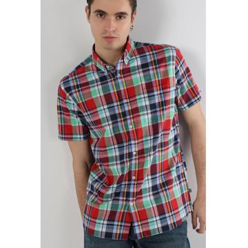 Camasa Cu Maneca Scurta De Barbati Multicolor Regular Fit