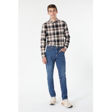Pantaloni De Barbati Albastru Inchis Regular Fit