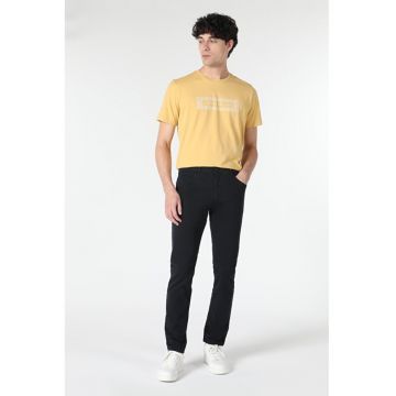Pantaloni De Barbati Albastru Marin Straight Fit Cl1049744
