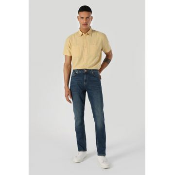 Pantaloni De Barbati Albastru Regular Fit 067ACK