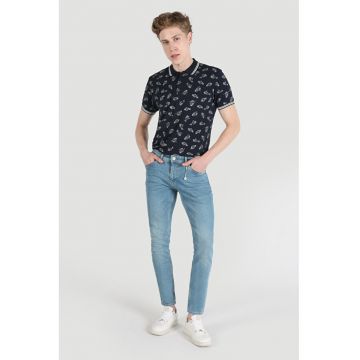 Pantaloni De Barbati Albastru Slim Fit 041