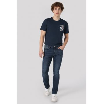 Pantaloni De Barbati Albastru Straight Fit 044 KARL saviour