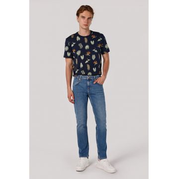 Pantaloni De Barbati Albastru Straight Fit044 KARL