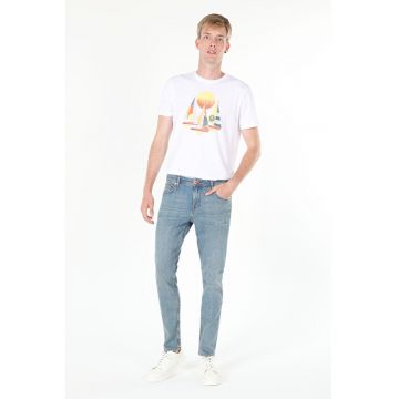Pantaloni De Barbati Albastru StraightFit 044 KARL