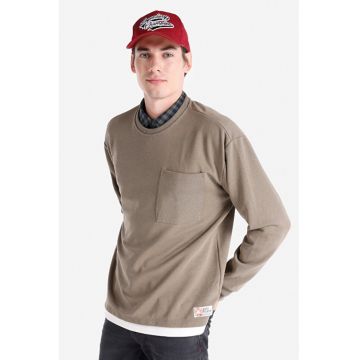 Tricou Cu Maneca Lunga De Barbati Maro Comfort Fit