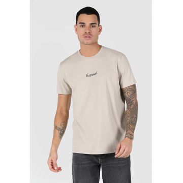 Tricou Cu Maneca Scurta De Barbati Bej Regular Fit CL1062496 8683197642899