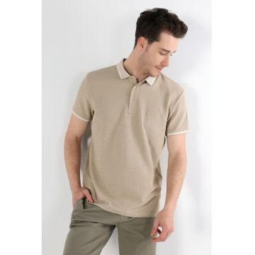 Tricou polo cu garnituri contrastante