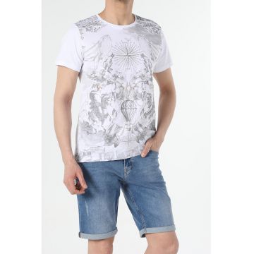 Tricou regular fit cu imprimeu