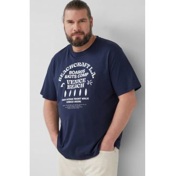 Big Sizes Tricou barbati big sizes din bumbac cu imprimeu text
