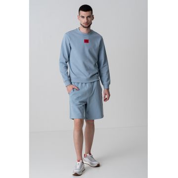 Bluza de trening din bumbac cu decolteu la baza gatului Diragol