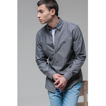 Camasa regular fit de bumbac cu guler Oxford Rickert