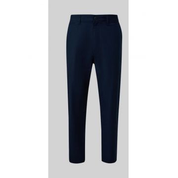 Pantaloni chino - Detroit - cu talie medie si croiala Regular Fit - Bleumarin