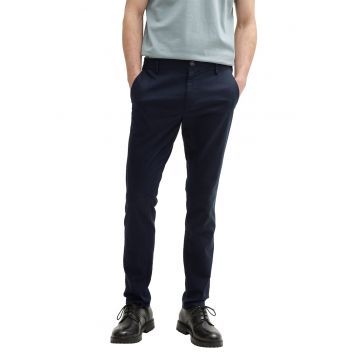 Pantaloni chino din amestec de in