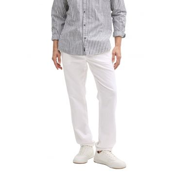 Pantaloni din amestec de in cu snur