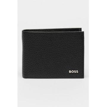Portofel de piele cu aspect texturat