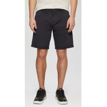 Q/S by s.Oliver Pantaloni scurti chino barbati - John - cu talie medie si croiala Regular fit - Bleumarin inchis