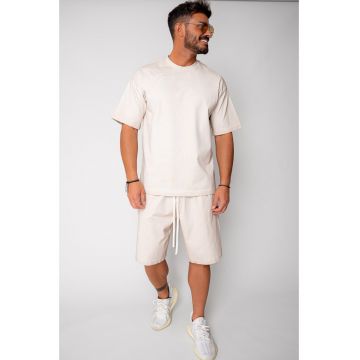 Set tricou si pantalon scurt Light Beige 16990
