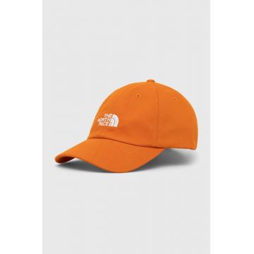 The North Face sapca Norm Hat culoarea portocaliu, cu imprimeu, NF0A7WHOPCO1
