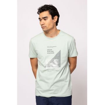 Tricou de bumbac cu text si imprimeu grafic Magro