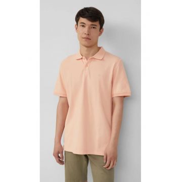 Tricou polo barbati - Regular fit din bumbac - Portocaliu deschis