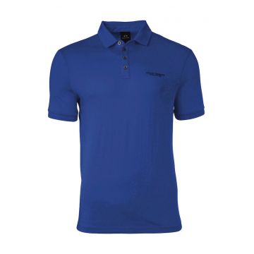 Tricou polo slim fit din bumbac cu logo discret