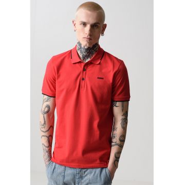 Tricou polo slim fit Dinoso - Rosu