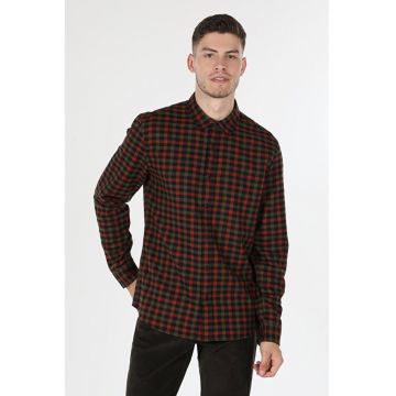 Camasa Cu Maneca Lunga De Barbati Maro Slim Fit2