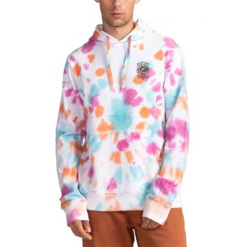 Hanorac barbati -  Tie Dye - bumbac - cu gluga - buzunare - multicolor