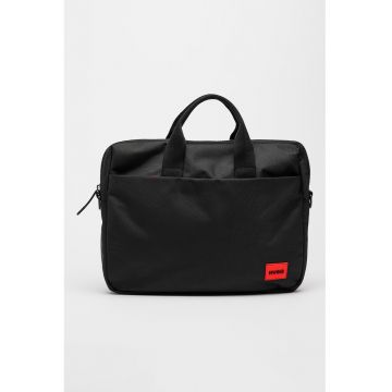 Husa de laptop din material textil cu aplicatie logo