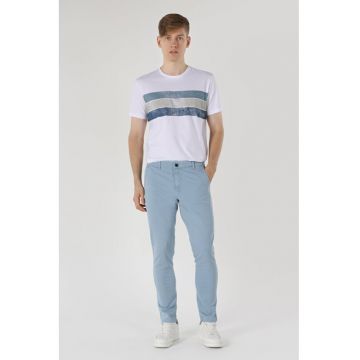 Pantaloni De Barbati Albastru Slim Fit
