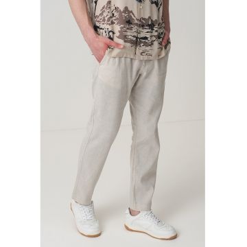 Pantaloni din amestec de in Sanderson