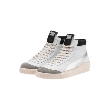 Tenisi barbati  Basket '68 OG Mid Rhude - piele naturala - alb - confortabili