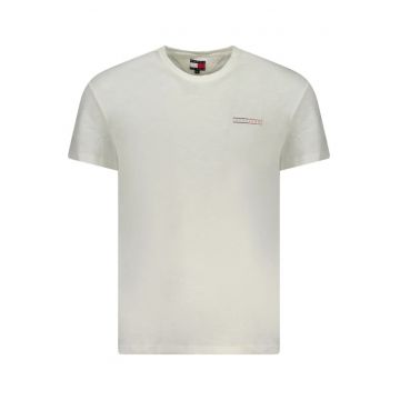 Tricou din bumbac barbati - cu mini imprimeu - Regular Fit - Alb -