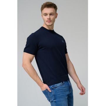 Tricou lejer din bumbac si casmir Kanache