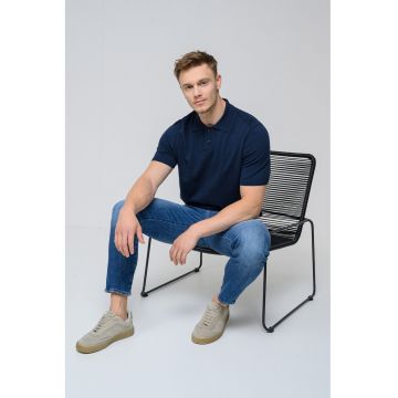 Tricou polo tricotat fin Asac
