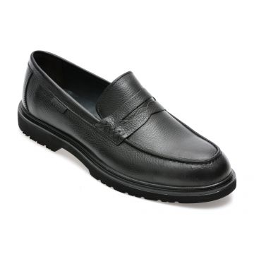 Pantofi OTTER negri, 40400, din piele naturala