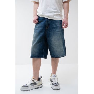 BOSS - Bermude din denim cu croiala ampla