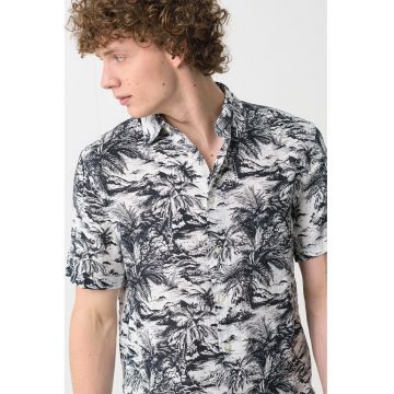 Camasa de in cu imprimeu tropical