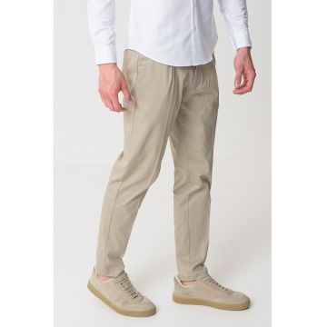 Pantaloni conici din amestec de bumbac