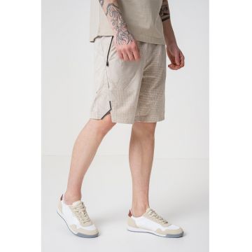 Pantaloni scurti cu model si buzunare cu fermoar Hecon Desert Active