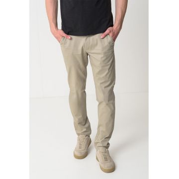 Pantaloni slim fit din amestec de bumbac
