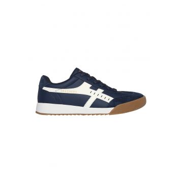 Pantofi sport de piele ecologica cu garnituri de piele intoarsa Zinger