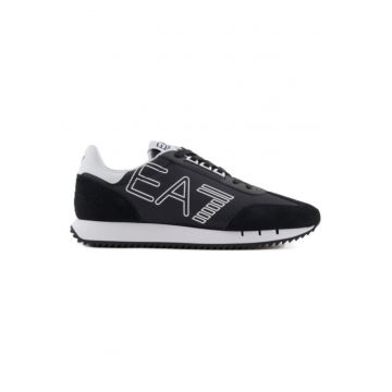 Pantofi sport  pentru Barbati - black white vintage - X8X101-XK257-U448 - Negru - Negru