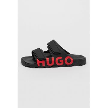 Papuci cu logo si design cu velcro