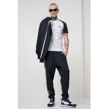 Tricou din material pique cu logo